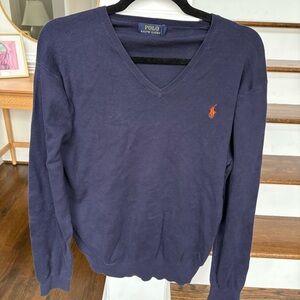 Polo by Ralph Lauren Men's Navy Sweater - Size Large